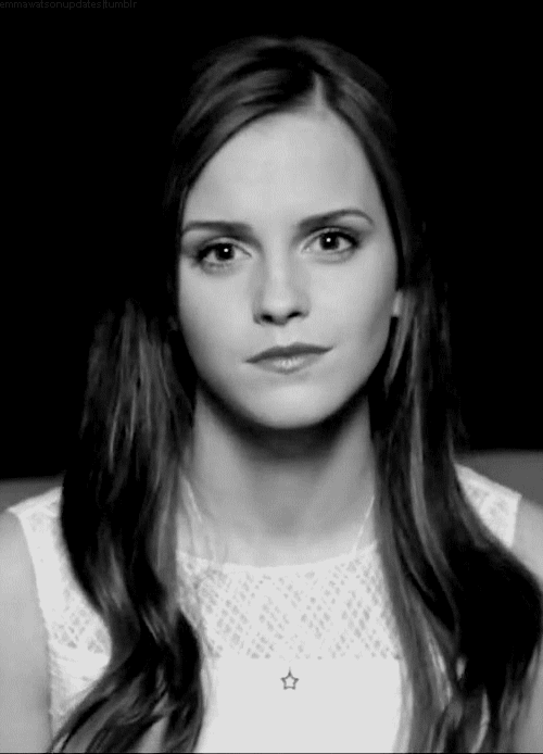 abby villamor recommends emma watson black and white gif pic