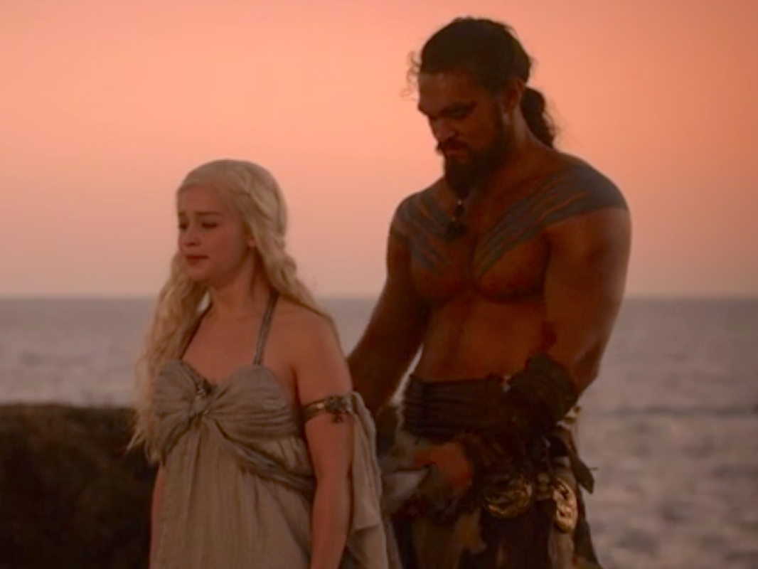 debbi hicks recommends daenerys targaryen and khal drogo sex pic