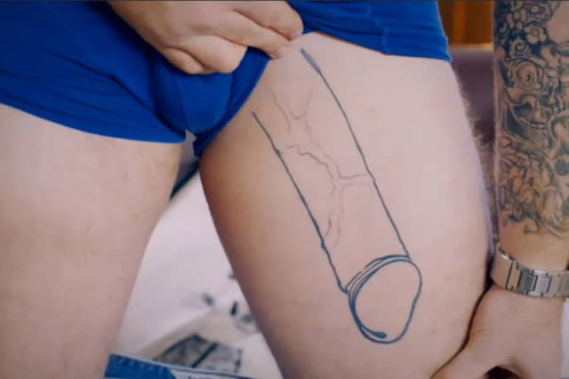 david lakos add photo tattoo on penis