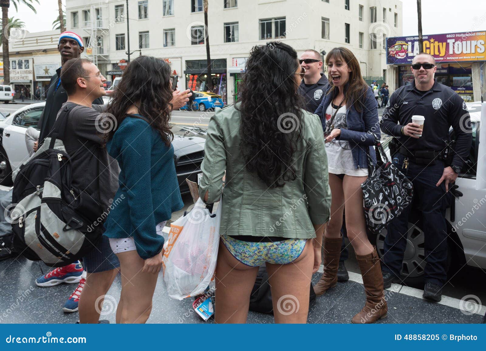 girl wearing no pants