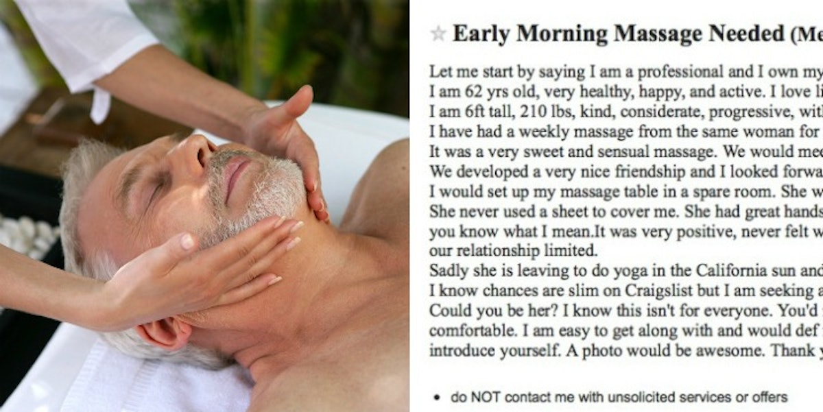 arthur a wilson recommends Craigslist Massage Therapists