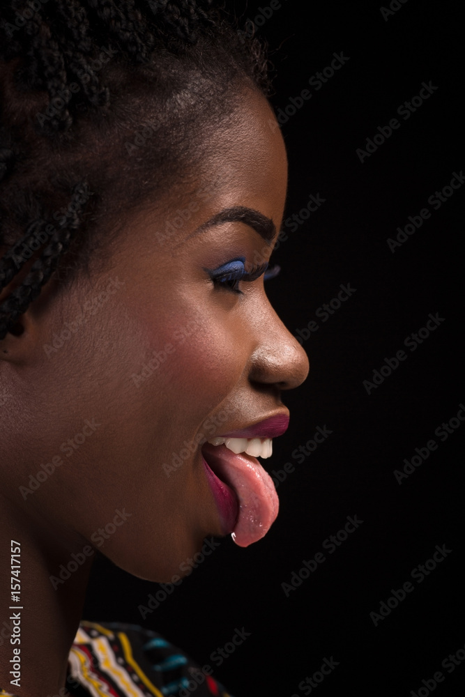 debi bruce recommends Black Woman Tongue Out