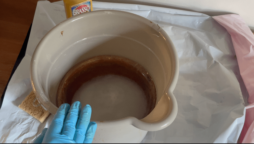 soaking brass in urine