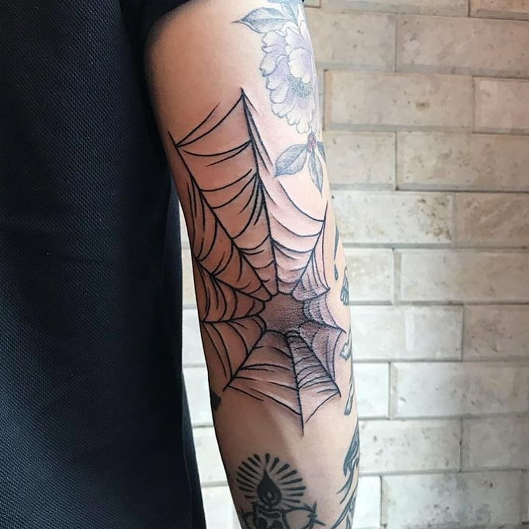 dillu subba recommends Spiderweb Tattoo On Elbow