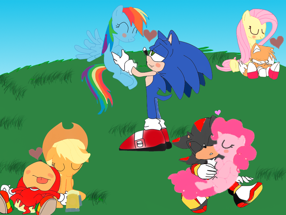 sonic kiss rainbow dash