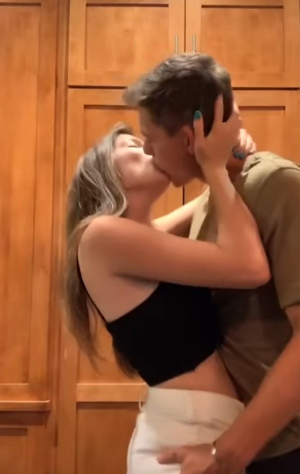 brother and sister making out