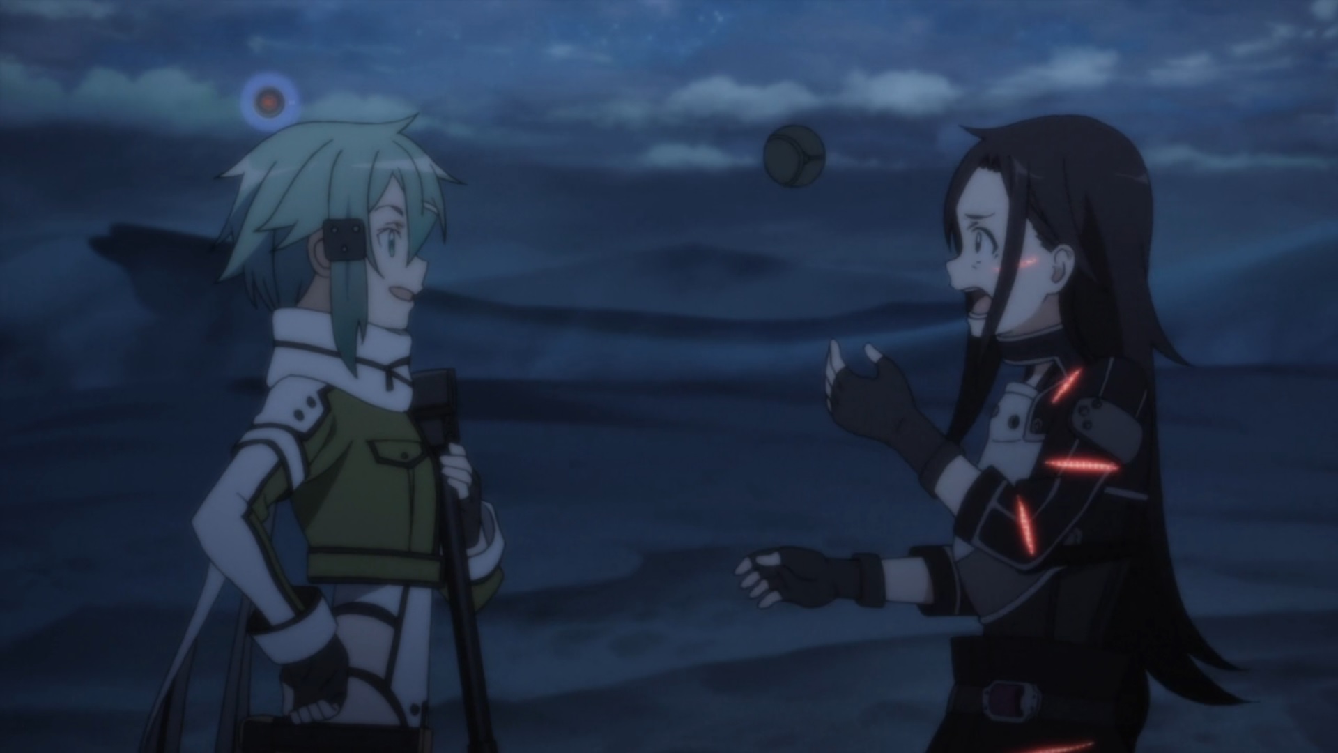 Best of Sinon finds out kirito was in sao