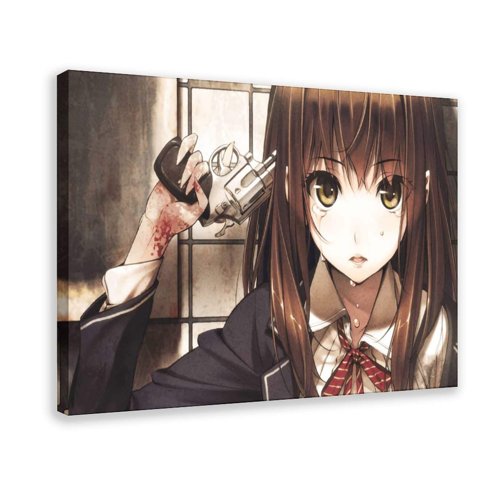 debby roy add anime girl holding her head photo