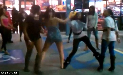 girl street fights clothes come off