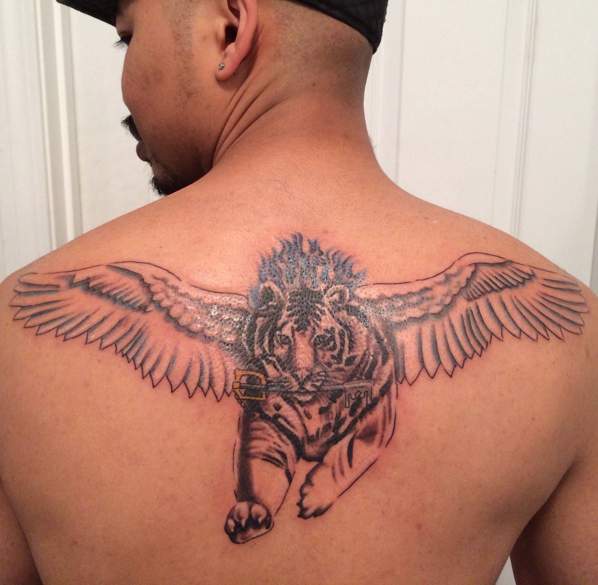 Best of Tiger with wings tattoo