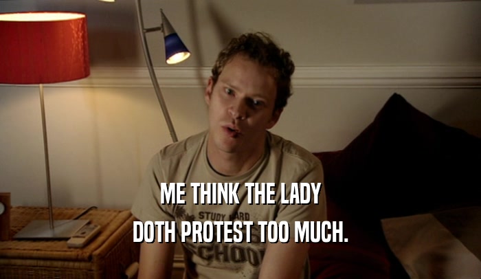 carol cleavenger recommends doth protest too much gif pic