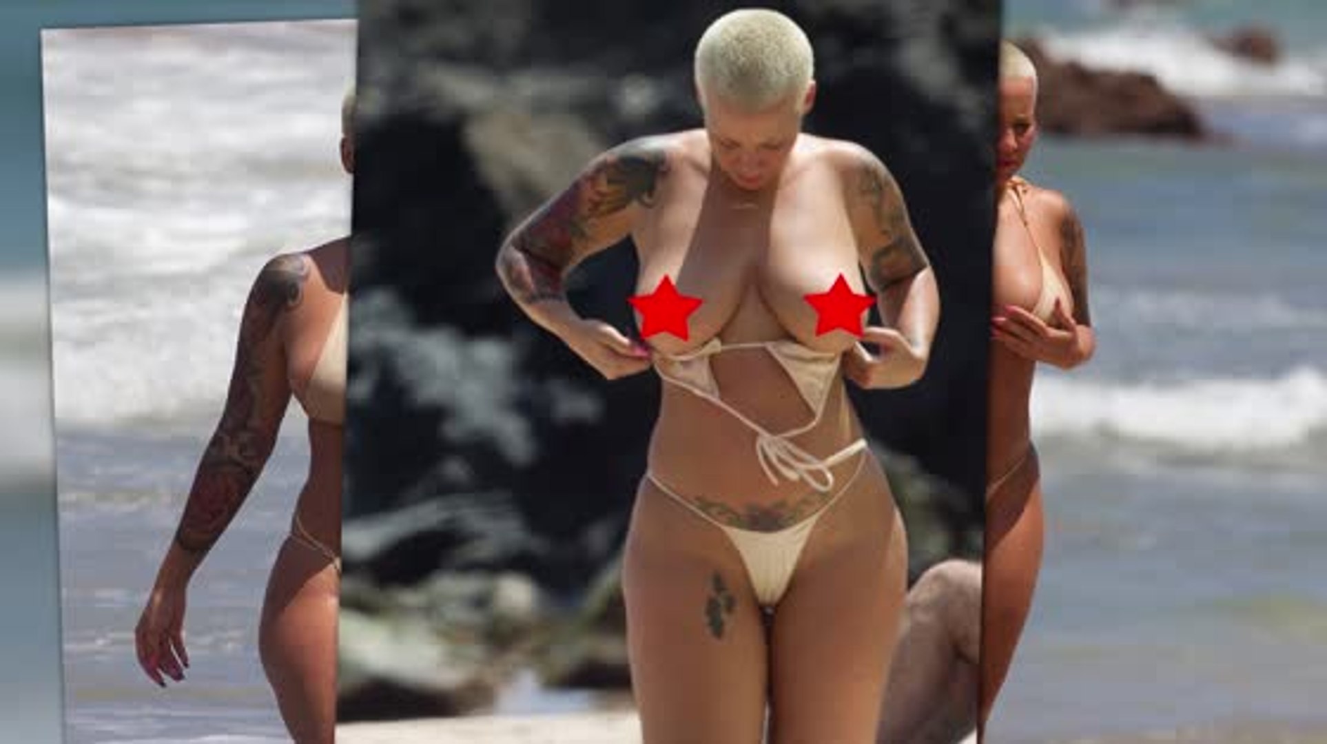 charlie towler share amber rose naked beach photos