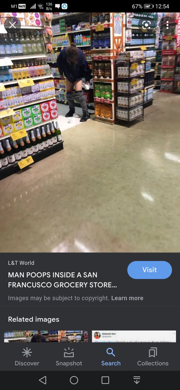 david strebinger recommends Woman Poops In Supermarket