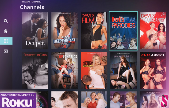 soft porn on roku