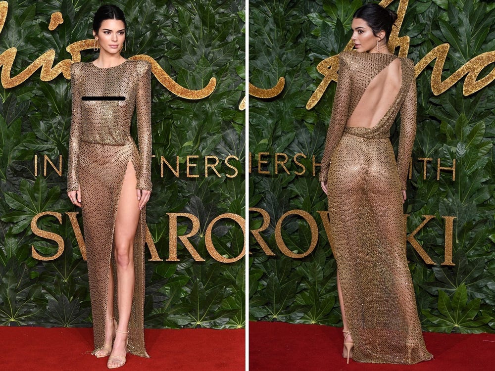 Kendall Jenner See Through Top Uncensored charming boobs