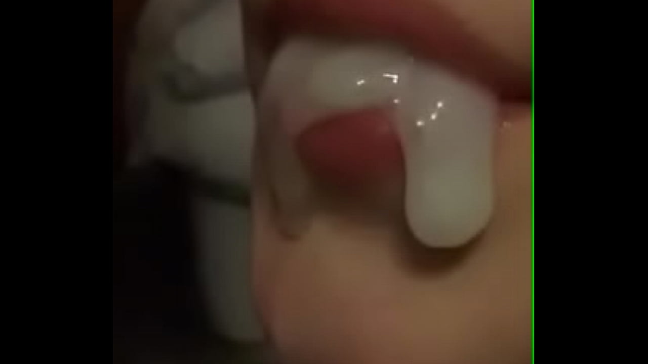 cum dripping from lips