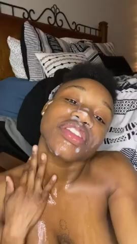 Best of Cum on ebony face