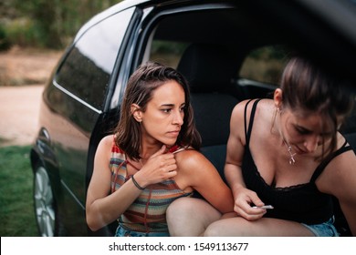 black lesbians in car
