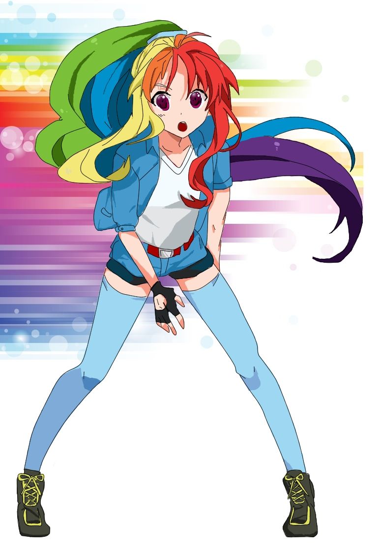 daryl parry add photo rainbow dash anime human