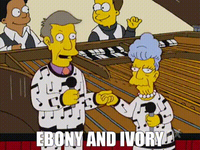 ashley lothrop recommends Ebony And Ivory Gif