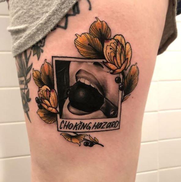 blair faulkner share polaroid picture tattoo photos