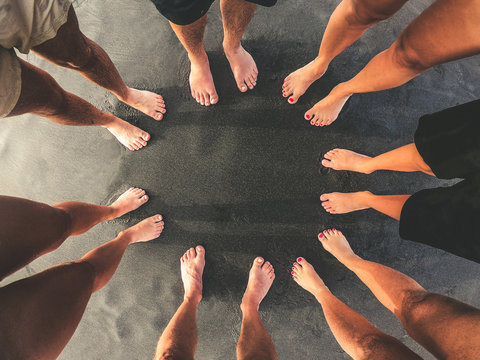 chef dennis recommends group of girls feet pic