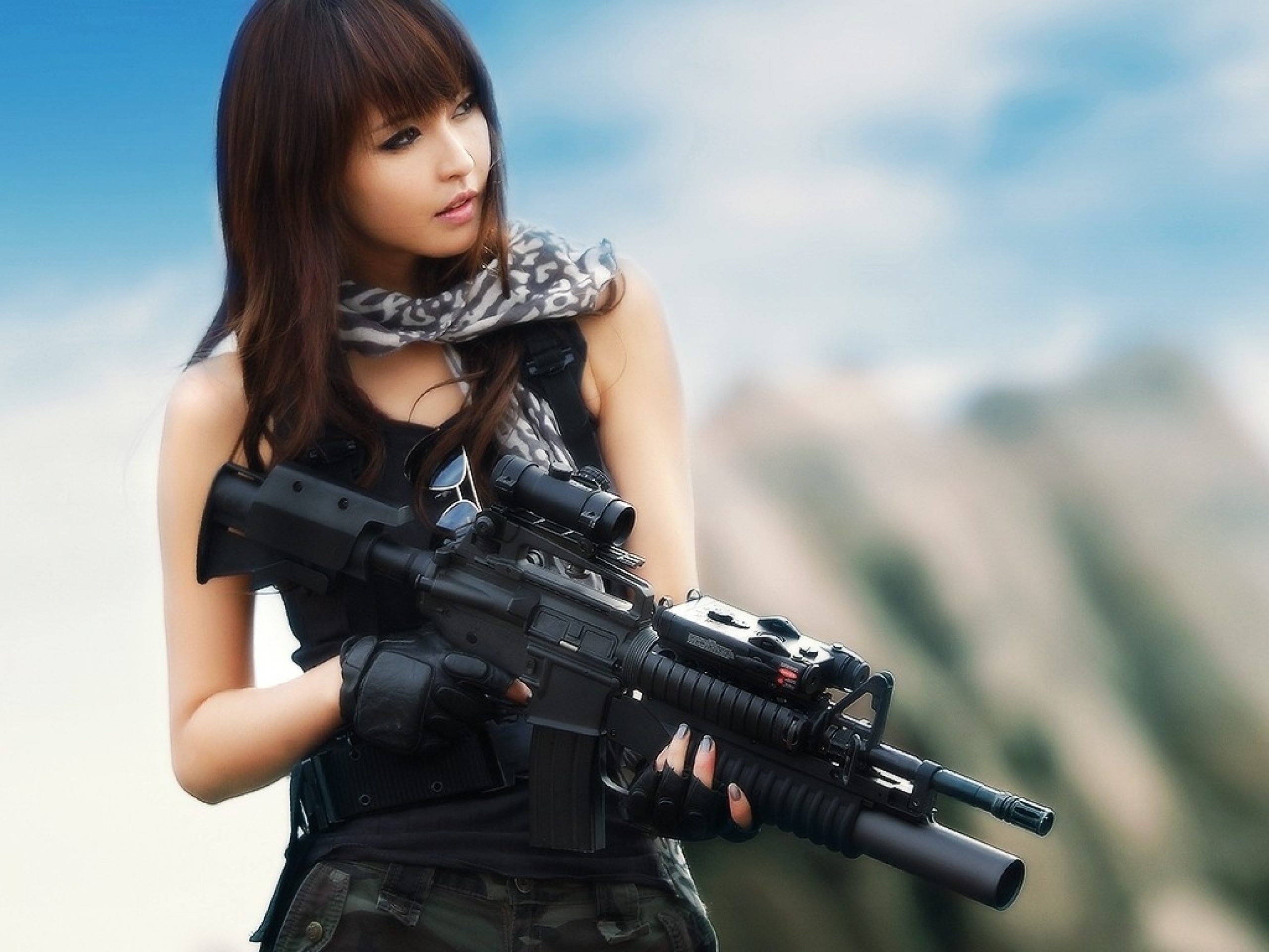 breanna mclain recommends asian girls with guns pic