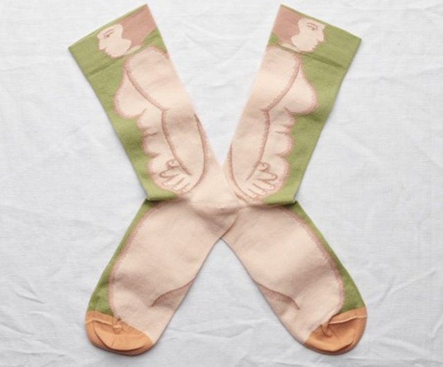 naked woman socks