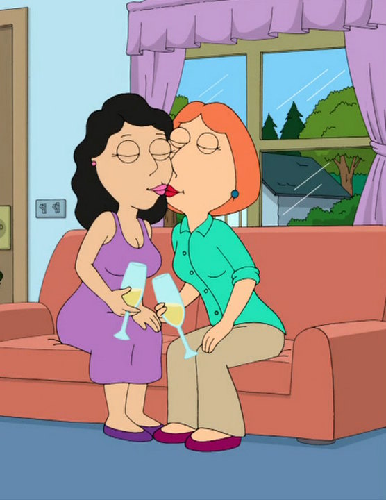 family guy lois kissing