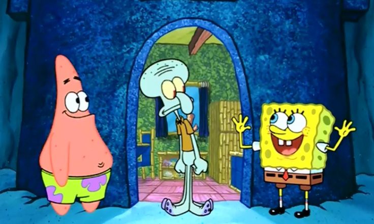 pictures of spongebob and patrick and squidward