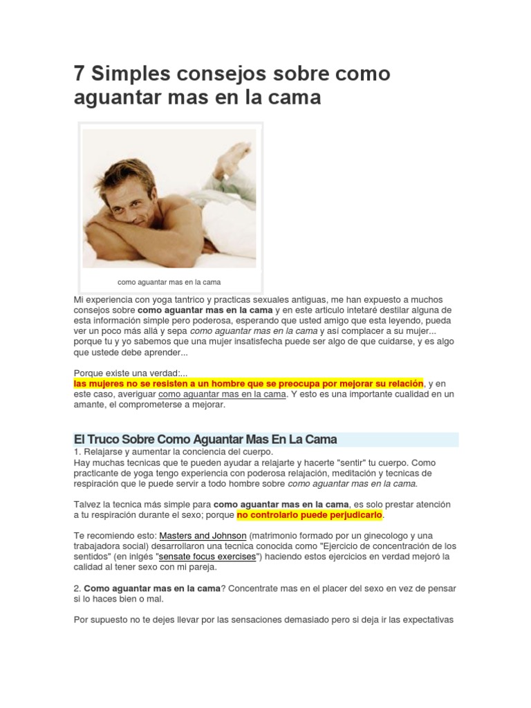 como aguantar mas sexualmente