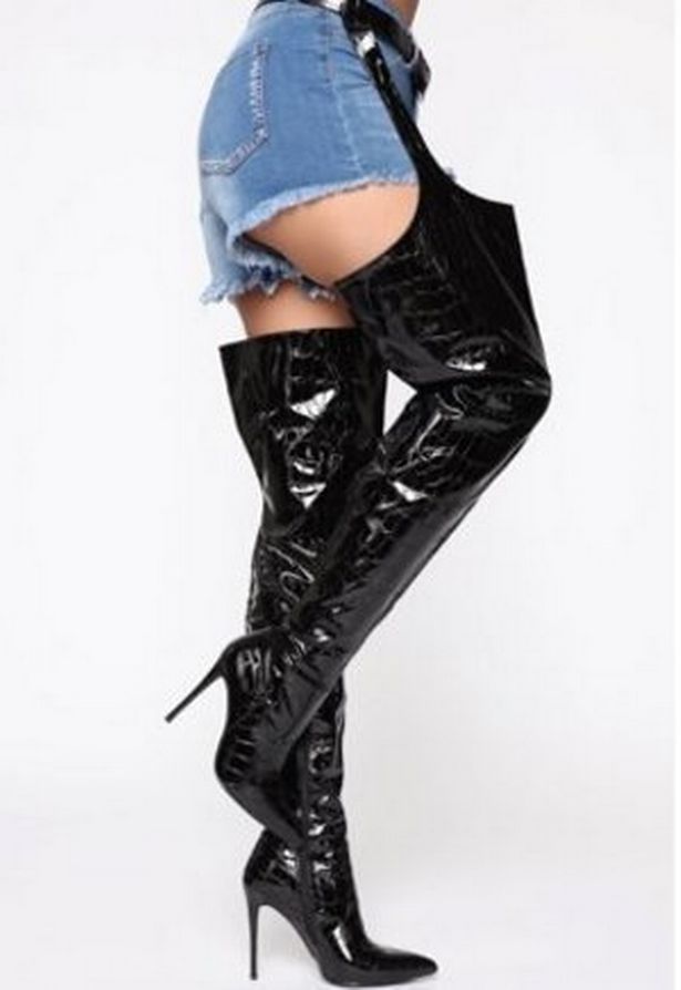 cynthia amundson recommends thigh high stripper boots pic