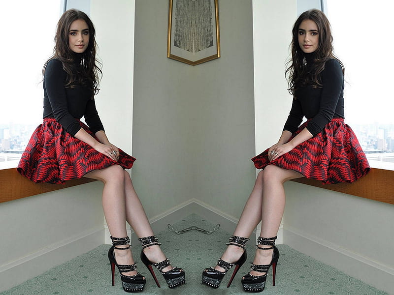 agusti anwar recommends lily collins legs pic