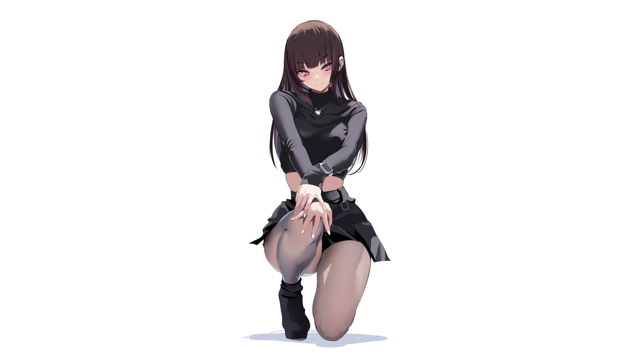 Best of Anime girl on her knees