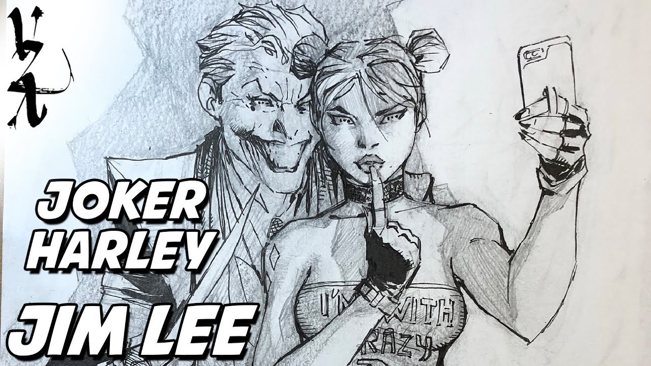 david o flaherty share the joker and harley quinn drawing photos