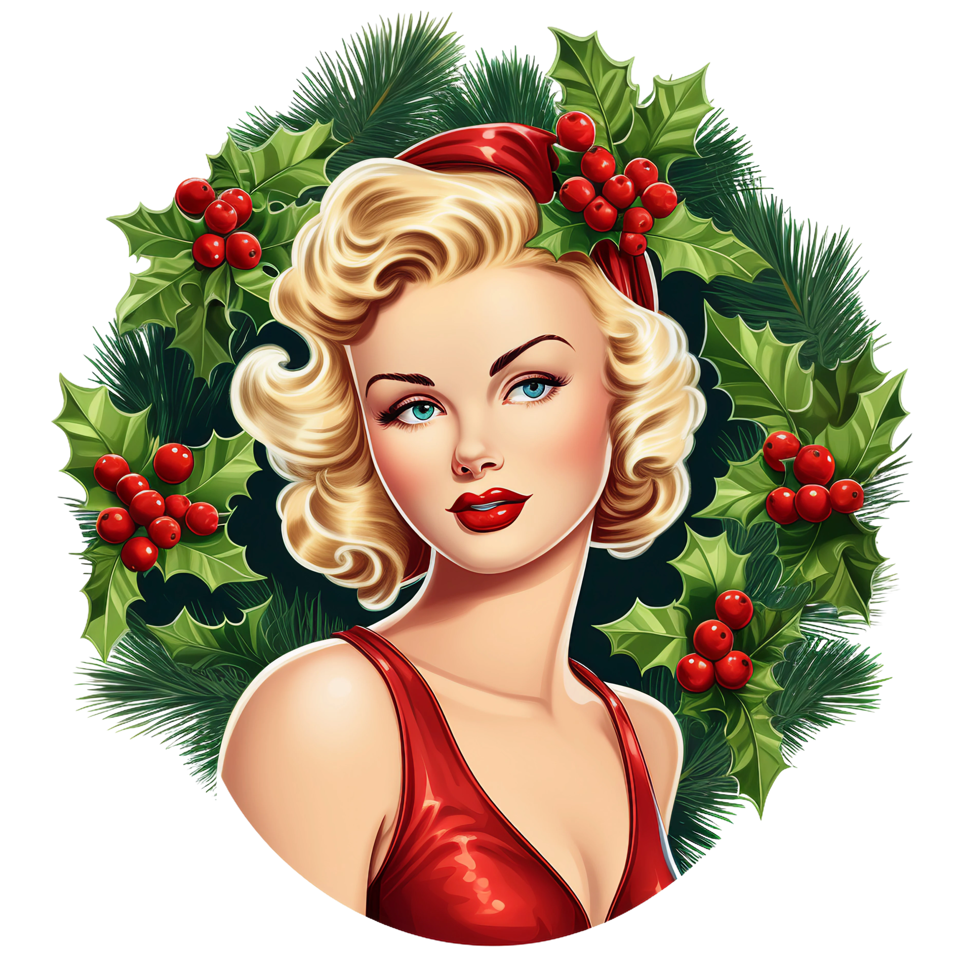 dennis lunder share vintage christmas pin up girl images photos