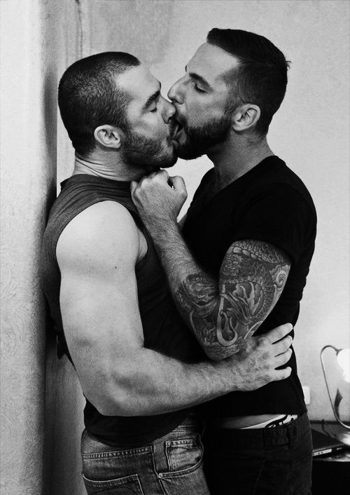 Best of Hot naked men kissing