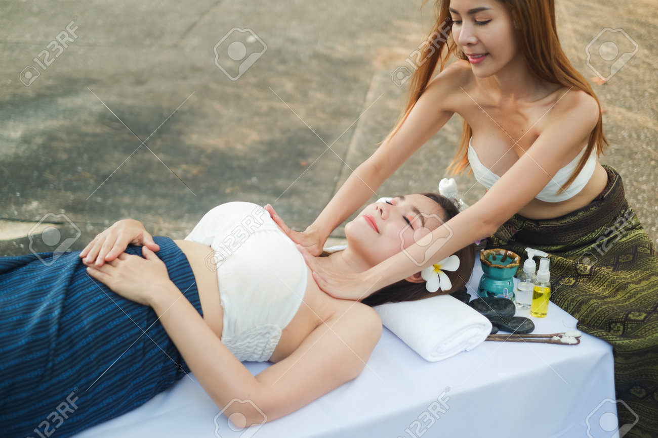 girls massaging each other