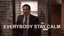 amit shrimali recommends the office everybody stay calm gif pic