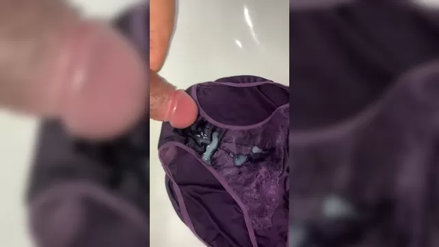 Best of Cum on tiny panties