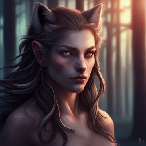 anna apergi add photo female werewolf art