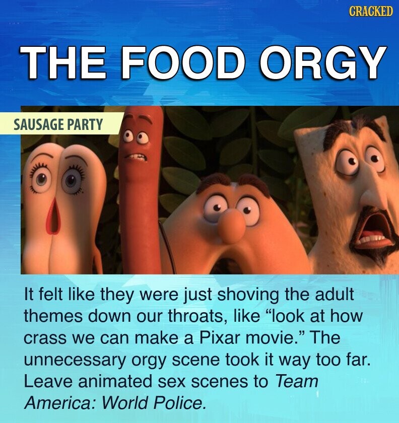 brenda forth recommends orgy in sausage party pic