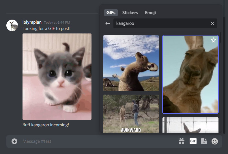 bernadette javier add photo how to share gifs on discord