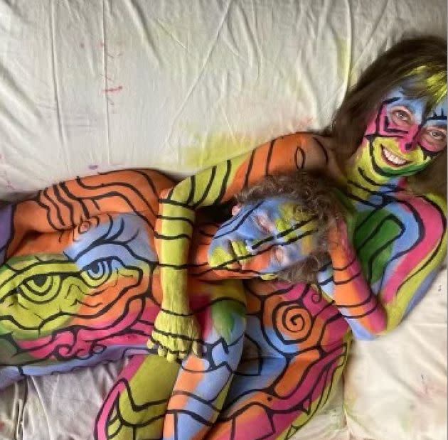 alex sandy recommends young nudist body paint pic