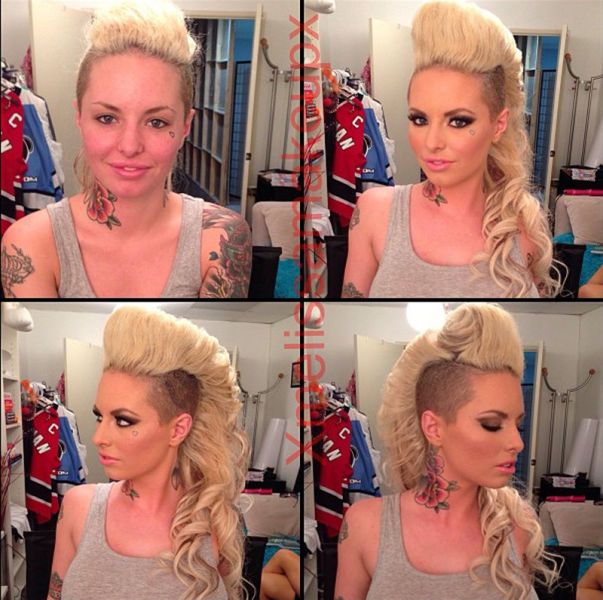 adel memo recommends christy mack before makeup pic