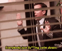 the office everybody stay calm gif