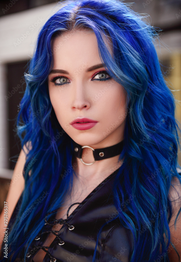 courtney riddick recommends pictures of girls with blue hair pic
