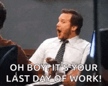 last day of work gif