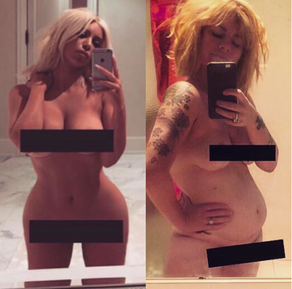 bulu hitam recommends kim kardashian nude selfie pic pic