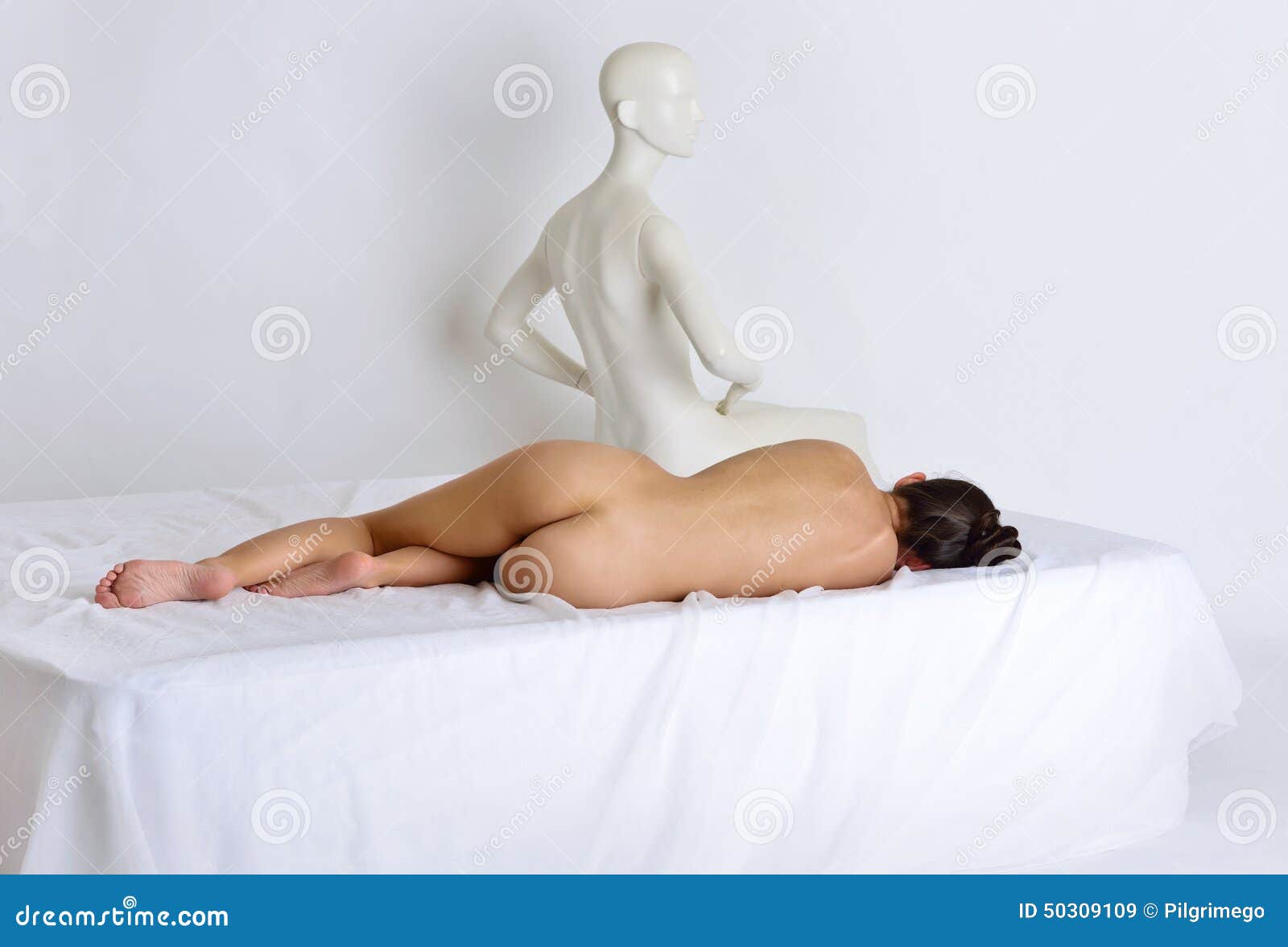 Best of Naked girl laying on back